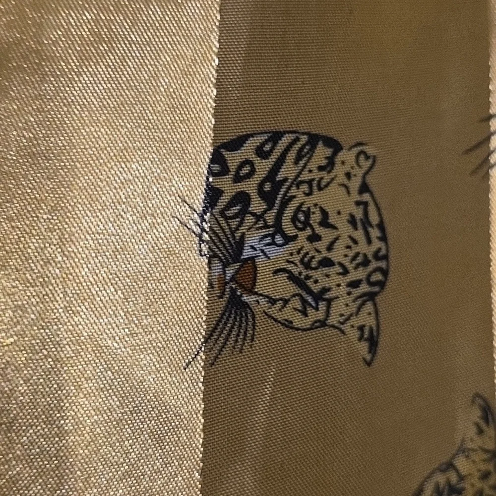 Gold and Black‎ Animal Print Scarf Satiny Cheetahs Tigers Square 40in. EUC